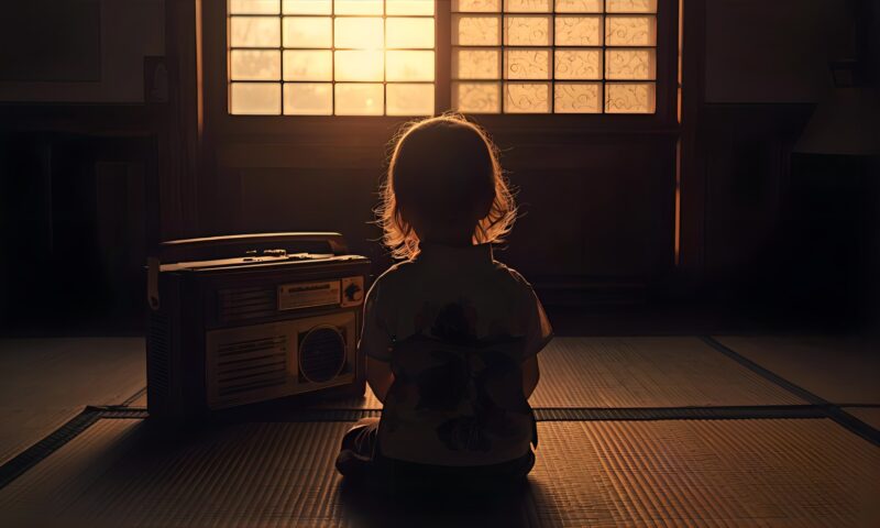 昭和初期の幼少期にラジオ