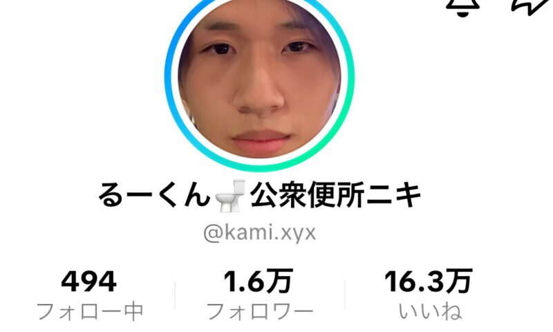公衆便所ニキアカウント画像