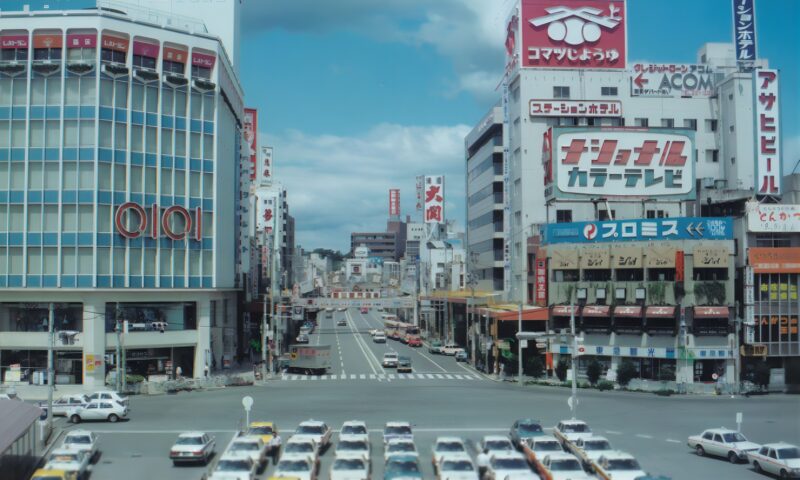 昭和の福島県郡山市風景