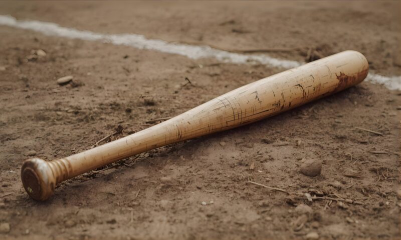 使い古した野球バット
