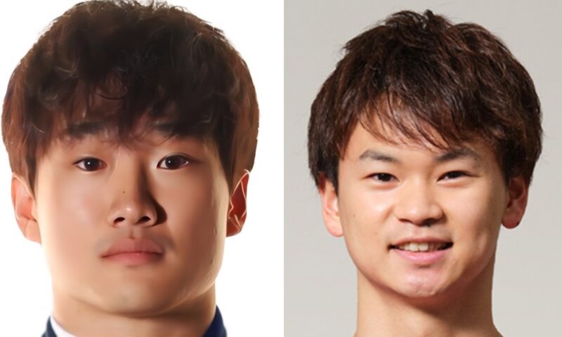 渡辺雄大(バドミントン選手)とレーシングドライバー角田裕毅が似てるか比較検証画像