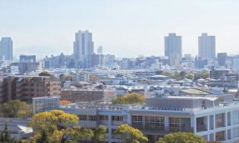 兵庫県尼崎市の街並みと住宅街の風景