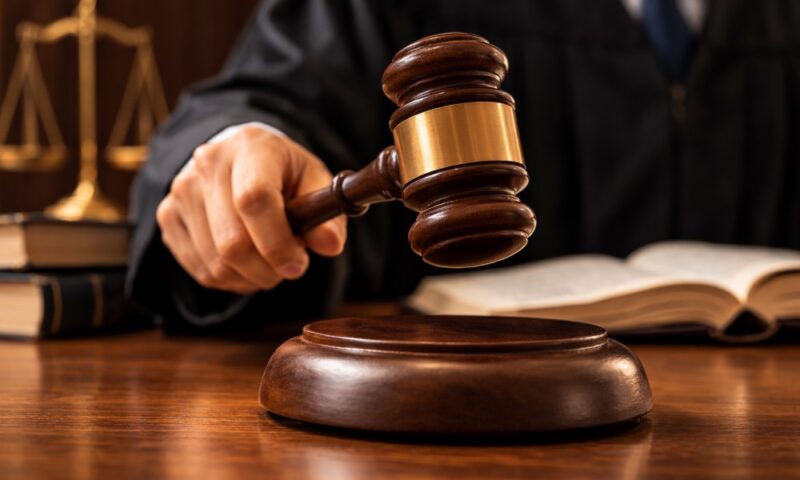 受信料訴訟をイメージした裁判官のガベル（木槌）の写真