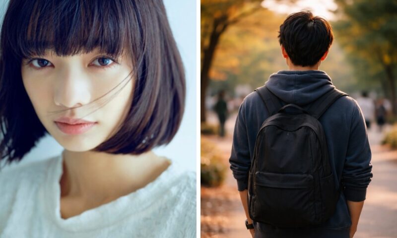 見上愛の兄はどんな人？リュックを背負った男性の後ろ姿イメージ