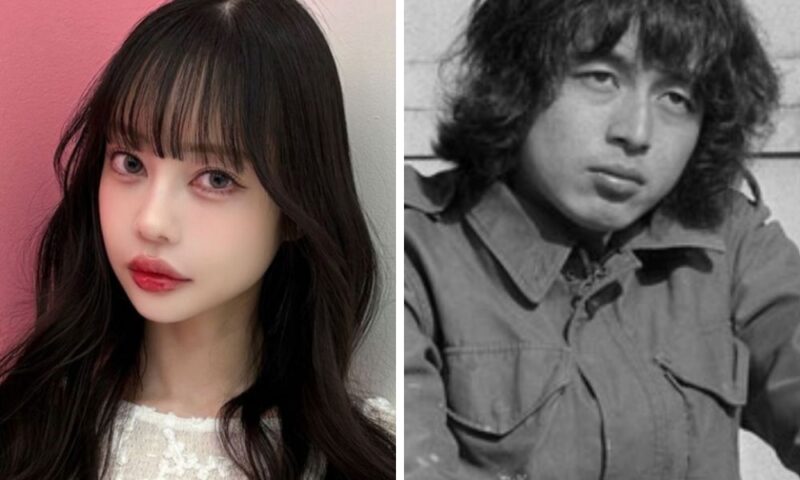 中村里砂（左）と若い頃の父親・中村雅俊（右）の比較画像。ミステリアスな目元の印象や顔のパーツ配置の共通点を検証。