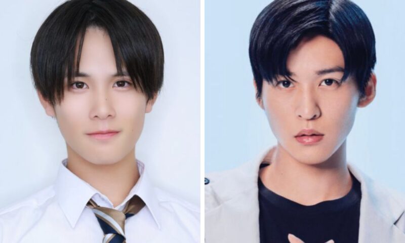 江畑皇之介（左）と目黒蓮（右）がそっくりか検証する正面からの顔比較画像