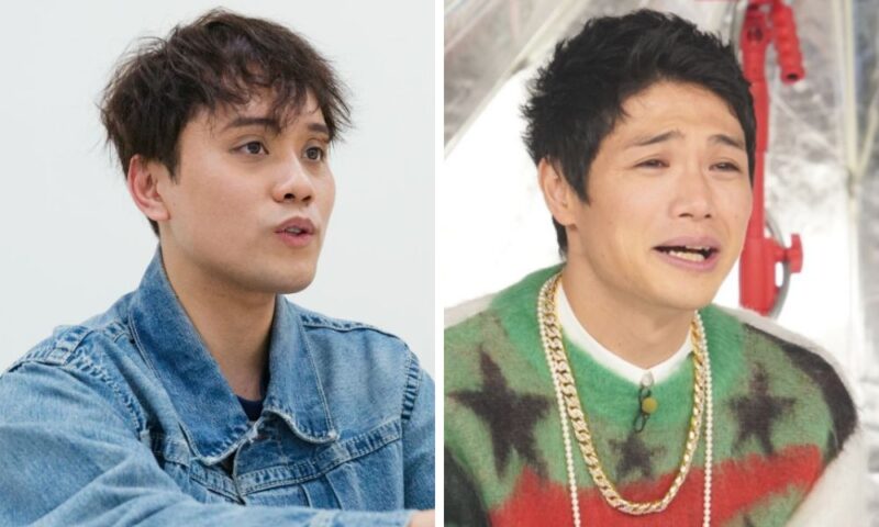 山下優太郎（左）ともう中学生（右）の斜め顔写真比較。目元・雰囲気など似ている部分を並べて確認できる構成。