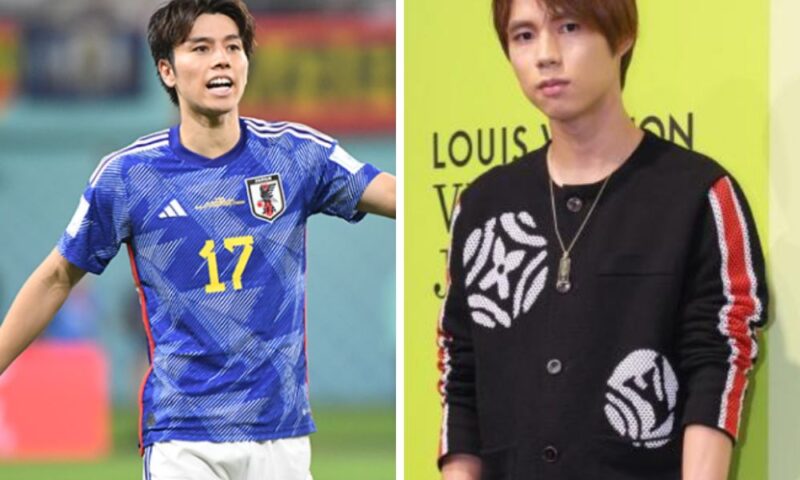 田中碧と堀米雄斗の全体像の比較画像