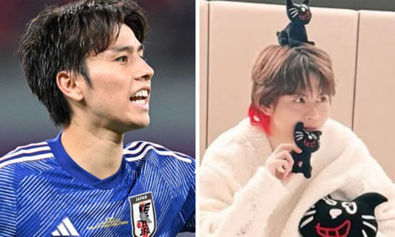 田中碧とゲーム実況YouTuberキヨの横顔の比較画像
