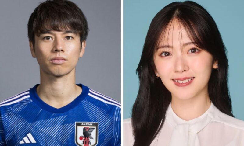 交際が報道されている田中碧選手と鈴木愛理さん