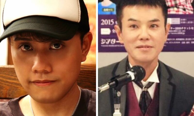 山下優太郎（左）といっこく堂（右）の顔写真比較。目元・鼻筋・口元の似ている部分を並べて確認できる構成。