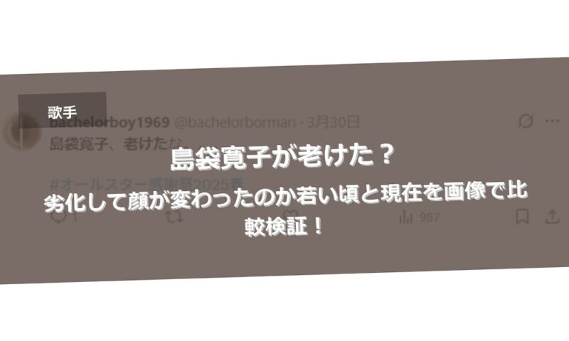 島袋寛子が老けた？劣化して顔が変わったのか若い頃と現在を画像で比較検証！